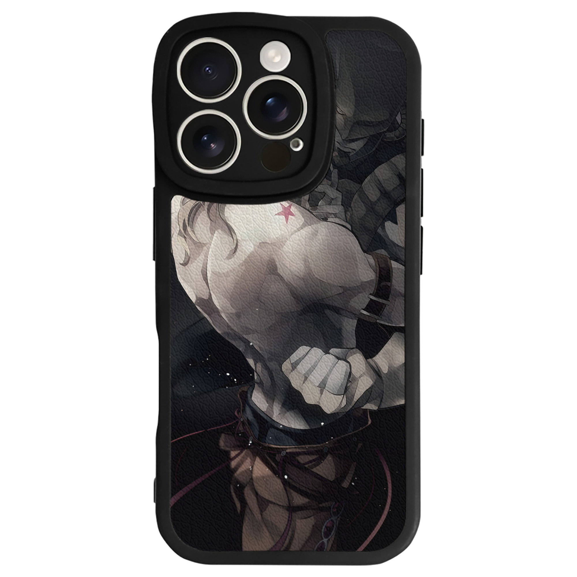 （画像用） ジョジョの奇妙な冒険 JoJo's Bizarre Adventure 【iPhone 16シリーズ対応】シリコンスマホケース（レザー調） 材質：シリコン